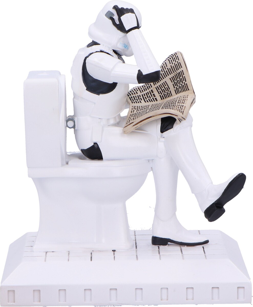 Stormtrooper Figur På Toilet - Star Wars - 14 Cm