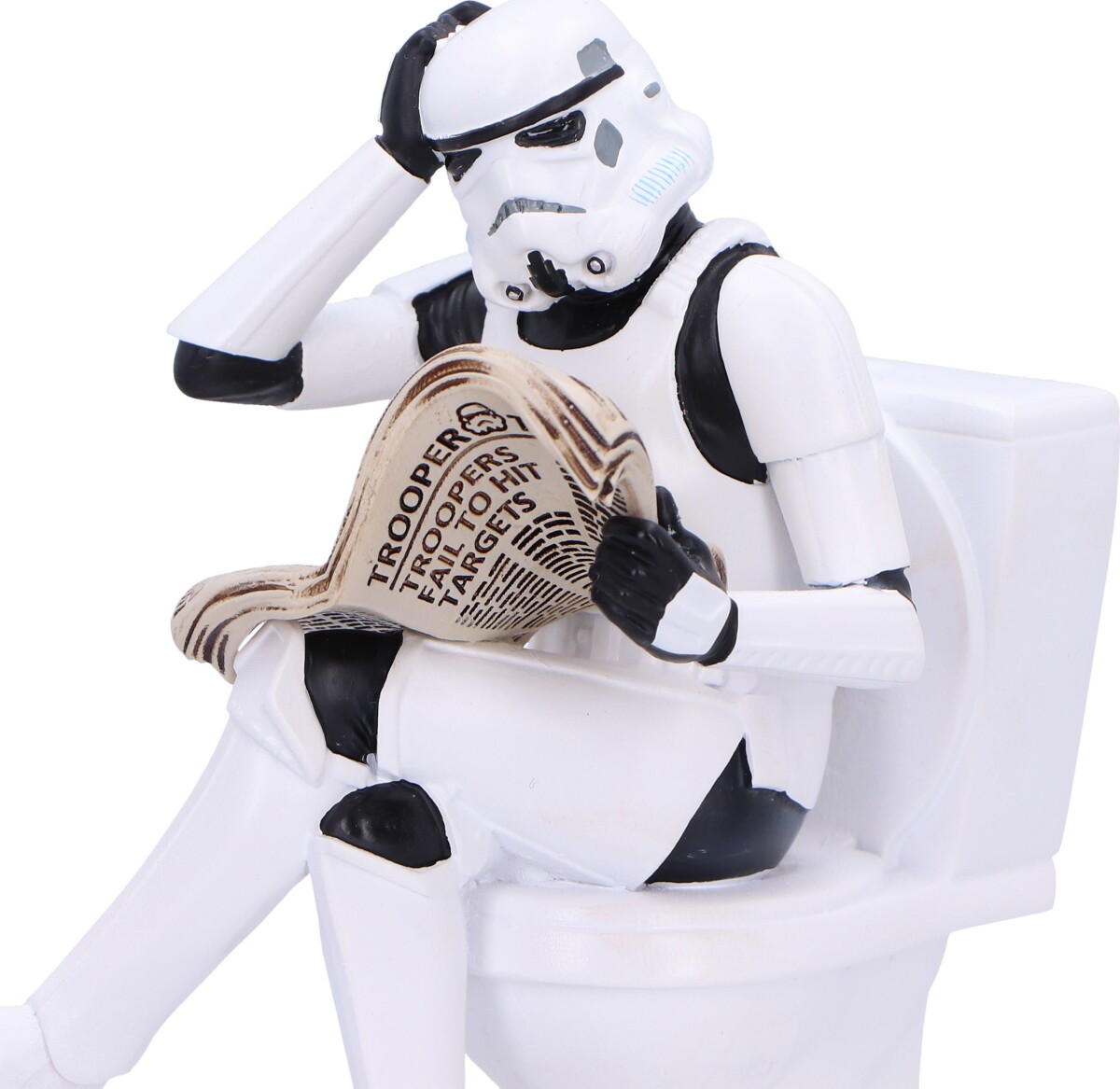 Stormtrooper Figur På Toilet - Star Wars - 14 Cm
