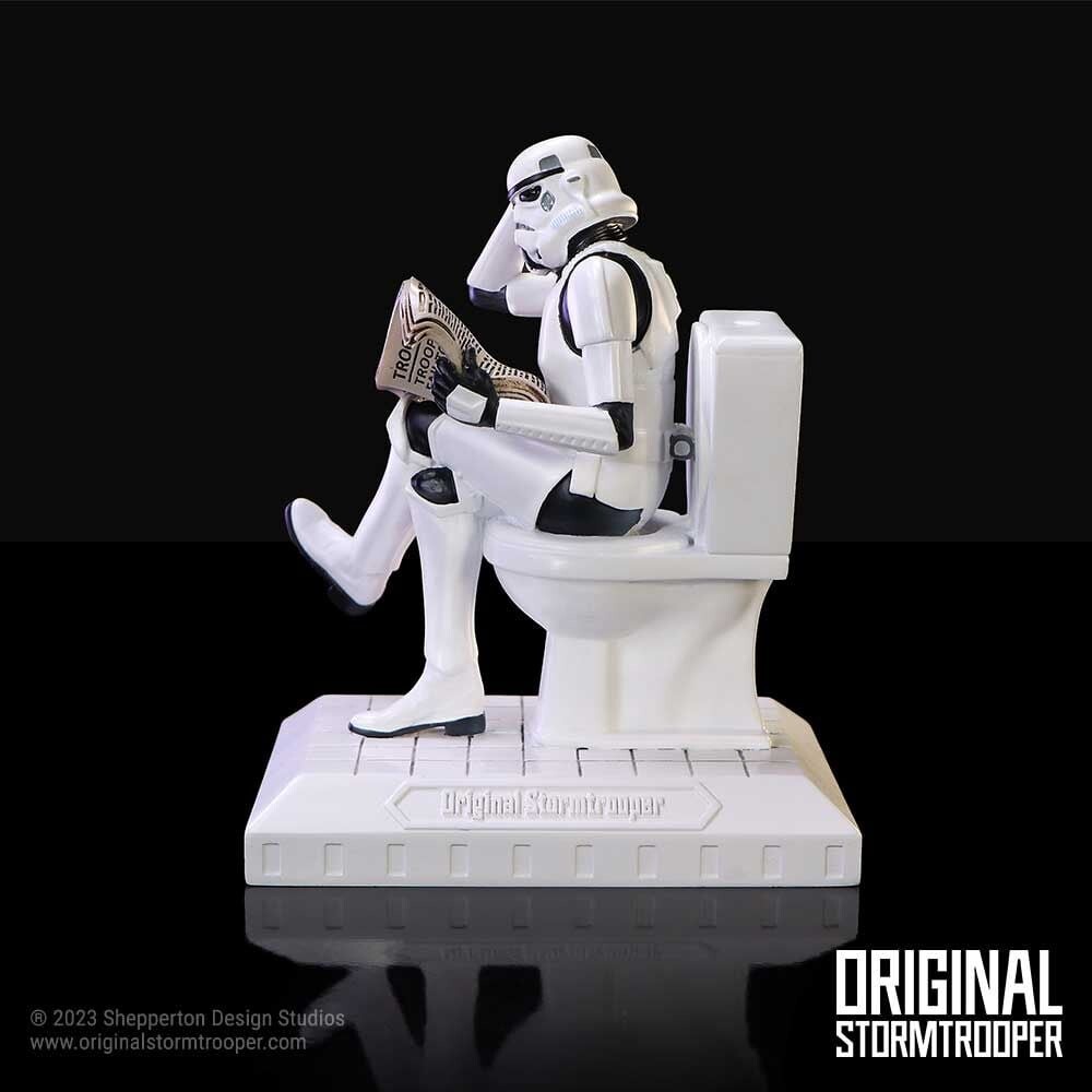 Stormtrooper Figur På Toilet - Star Wars - 14 Cm