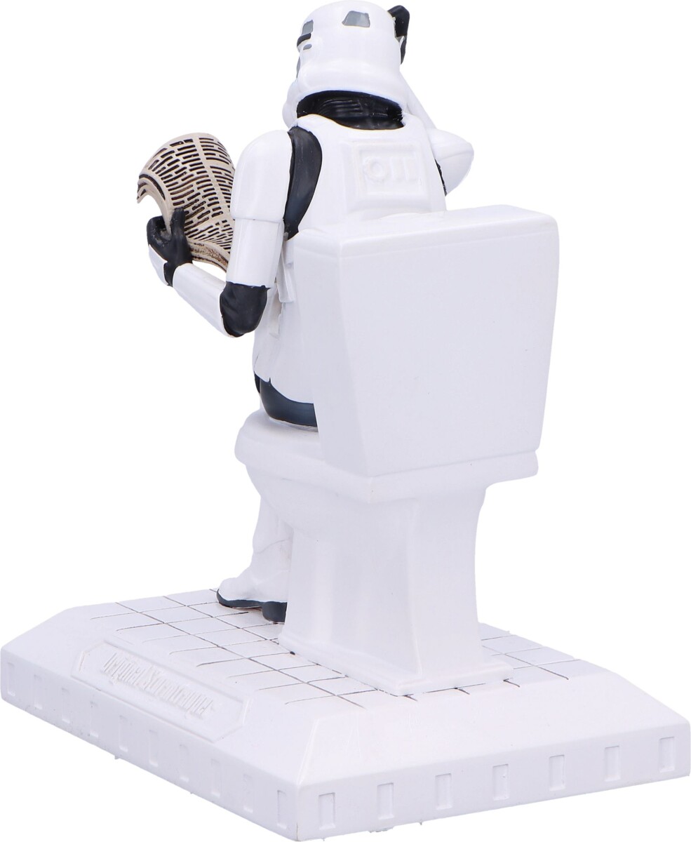 Stormtrooper Figur På Toilet - Star Wars - 14 Cm