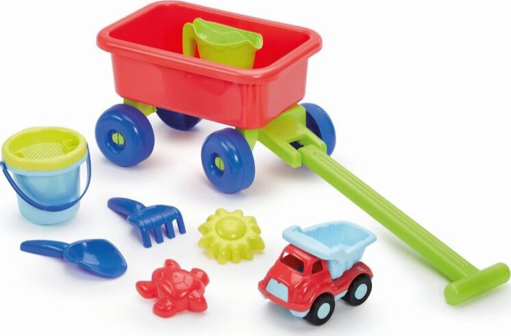 Ecoiffier - Trækvogn Med Sandlegetøj