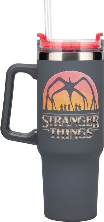 Stranger Things 5 900Ml Insulated Cup And Straw