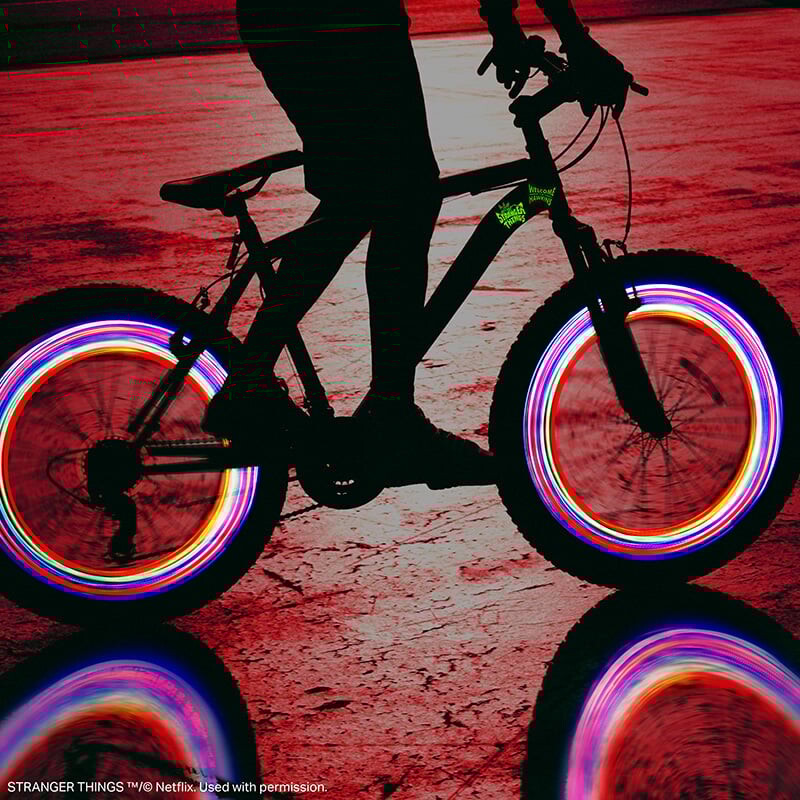 Stranger Things 5 Led Bike Lights And Stickers