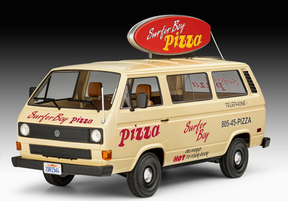 Revell - Stranger Things Vw T3 Bus Surfer Boy Pizza Van - 1 25 - 07725