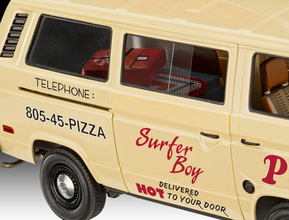 Revell - Stranger Things Vw T3 Bus Surfer Boy Pizza Van - 1 25 - 07725