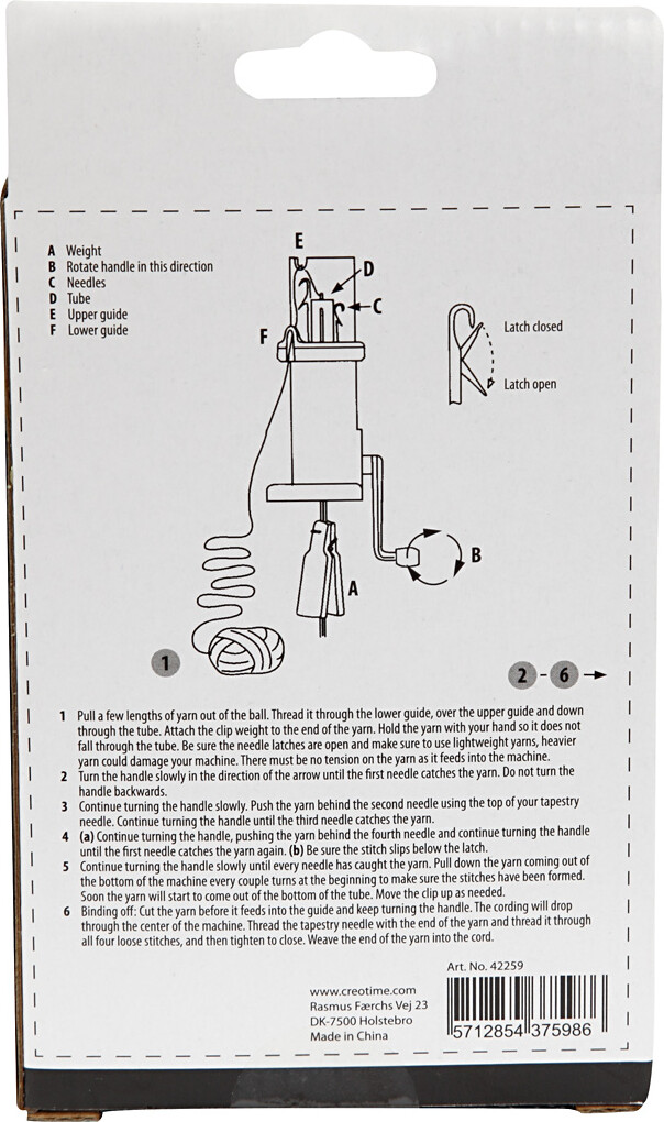Strikkemølle - H 13 5 Cm - B 5 5 Cm - 1 Stk