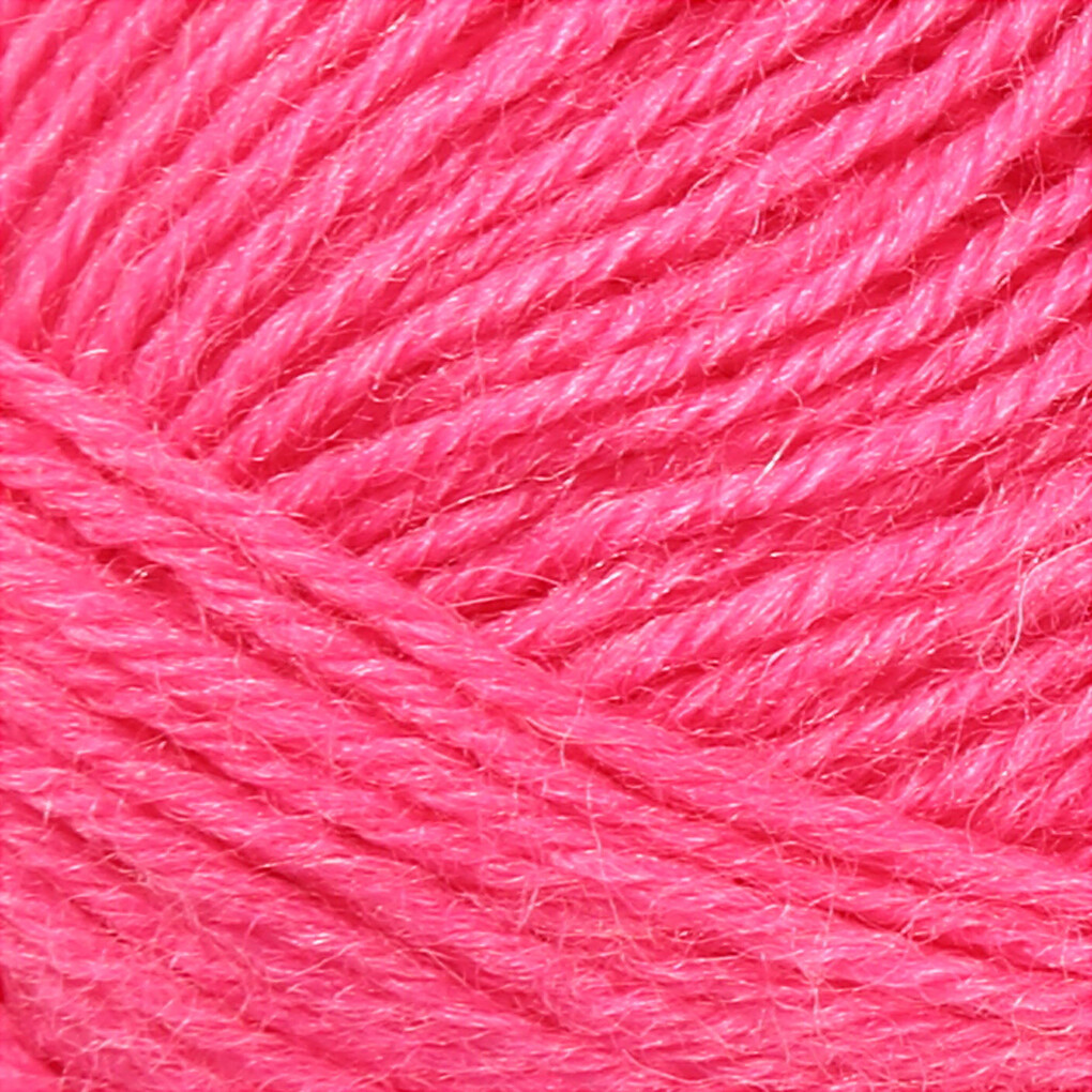 Strømpegarn - Uld Nylon - L 200 M - Pink - 50 G