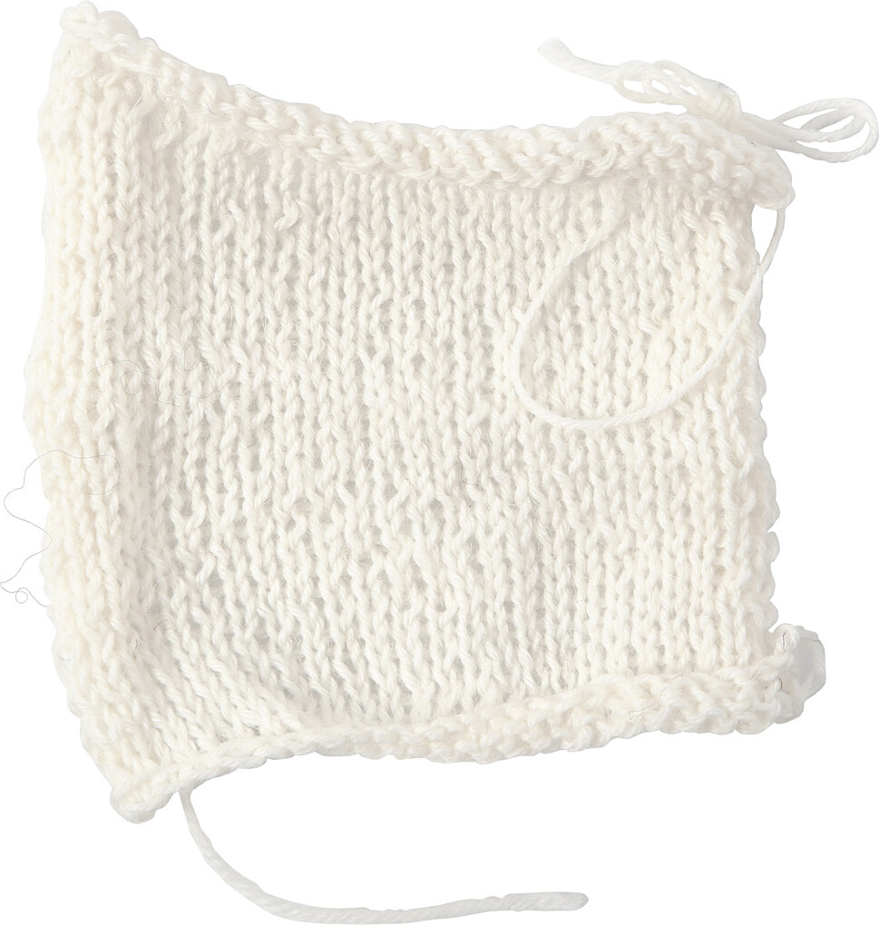 Strømpegarn - Uld Nylon - L 200 M - Råhvid - 50 G