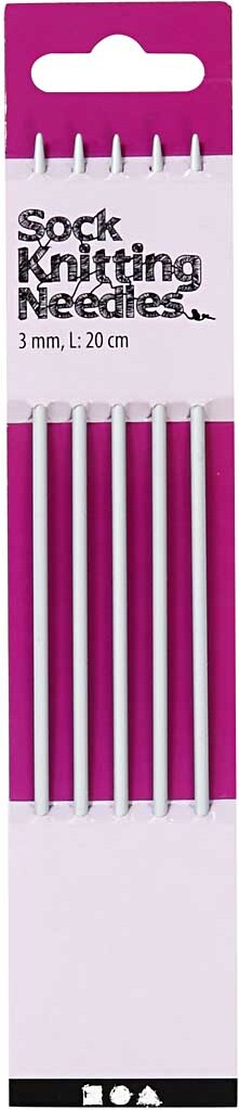 Køb Strømpepinde Sæt - Metal - ø 3 Mm - L 20 Cm fra Creativ Company ...