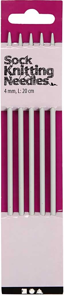 Køb Strømpepinde Sæt - Metal - ø 4 Mm - L 20 Cm fra Creativ Company ...