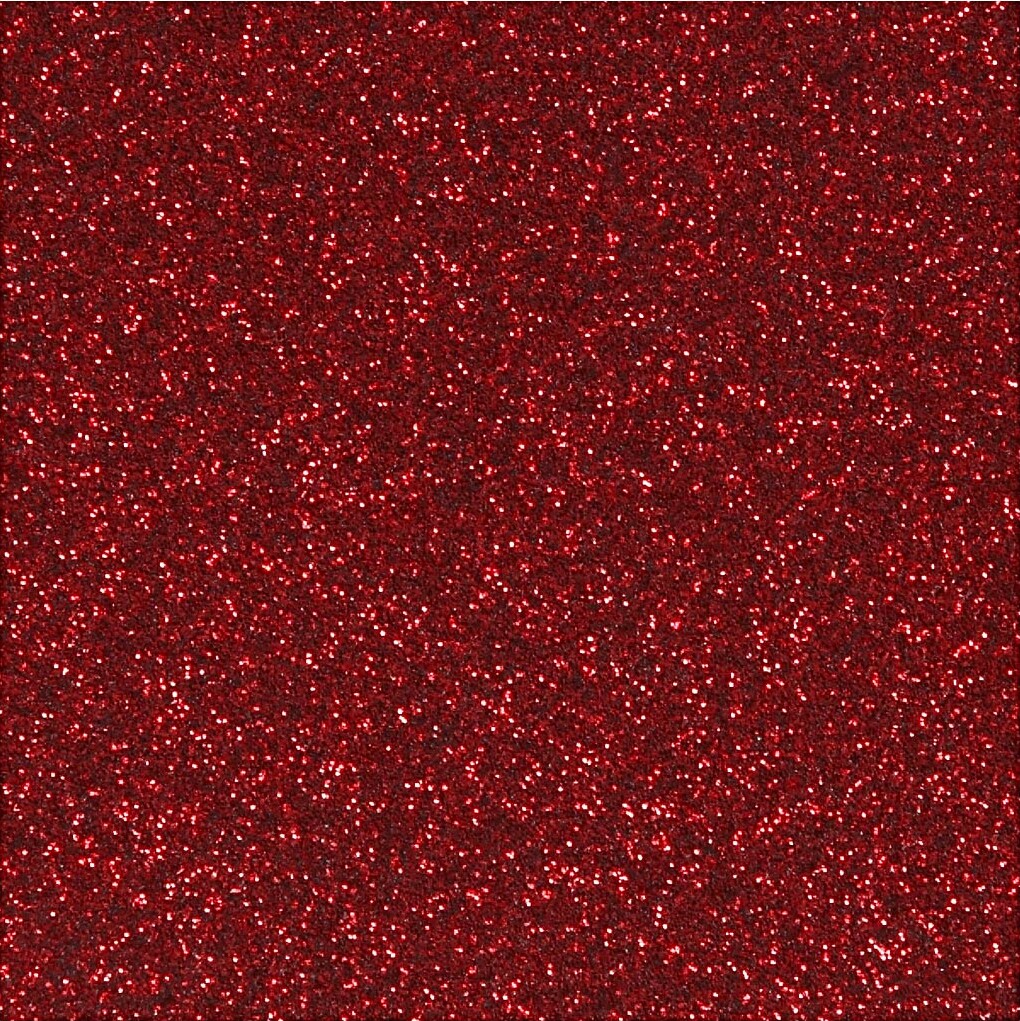 Strygestof - A5 - 148X210 Mm - Glitter - Rød - 1 Ark