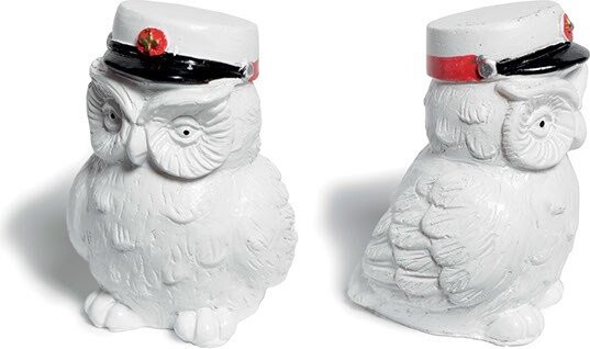 Studenter Ugler Med Rød Hue - 6 Store Stk