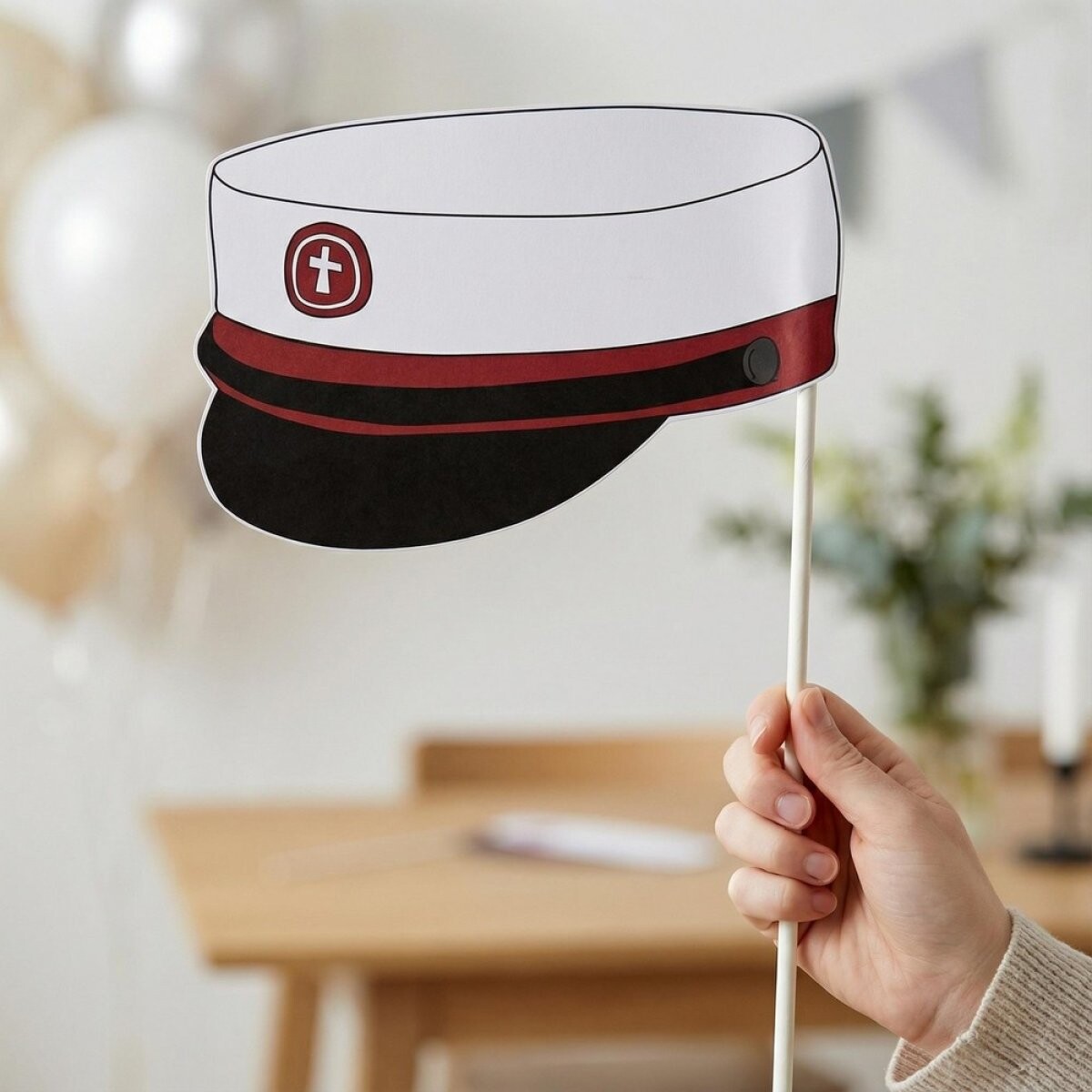 Flag - Studenterhue - Rød - 50 Cm - Scanseason