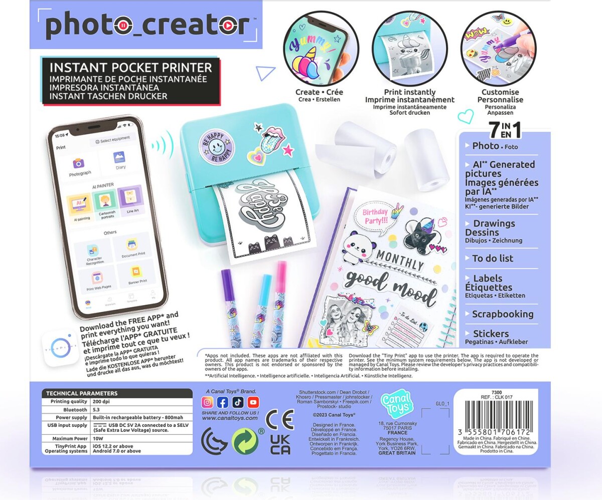Studio Creator - Photo Creator Instant Lommeprinter