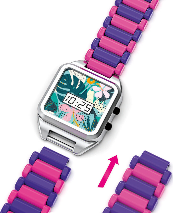Diy Ur Kit Til Børn - Stylish Watch - Crazy Chic - Clementoni