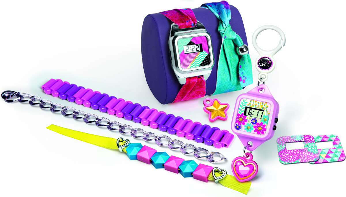Diy Ur Kit Til Børn - Stylish Watch - Crazy Chic - Clementoni