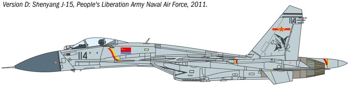Italeri - Su-33 Sea Flanker-D Model Fly Byggesæt - 0197
