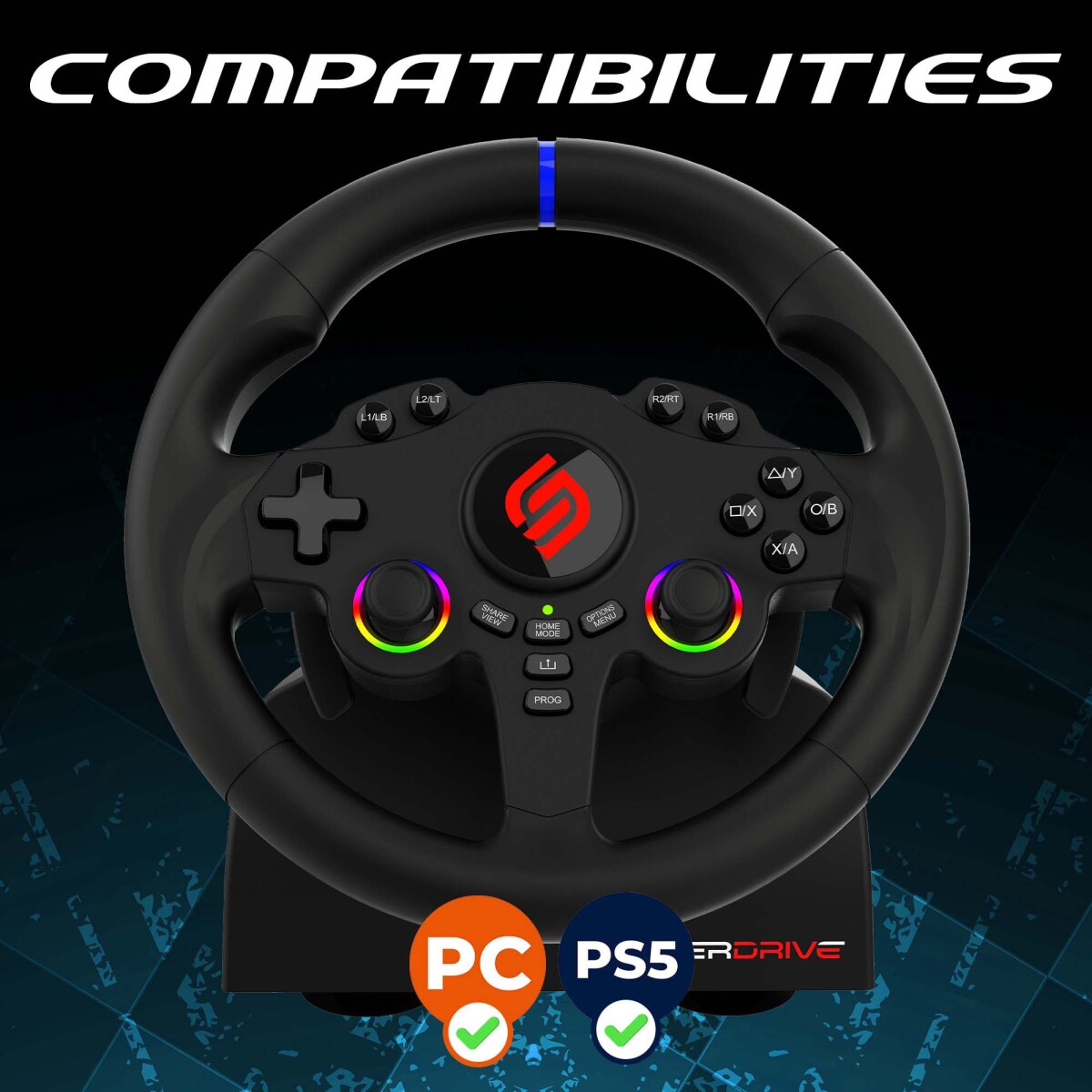 Subsonic - 220 Rs-5 Steering Wheele Pc Ps5