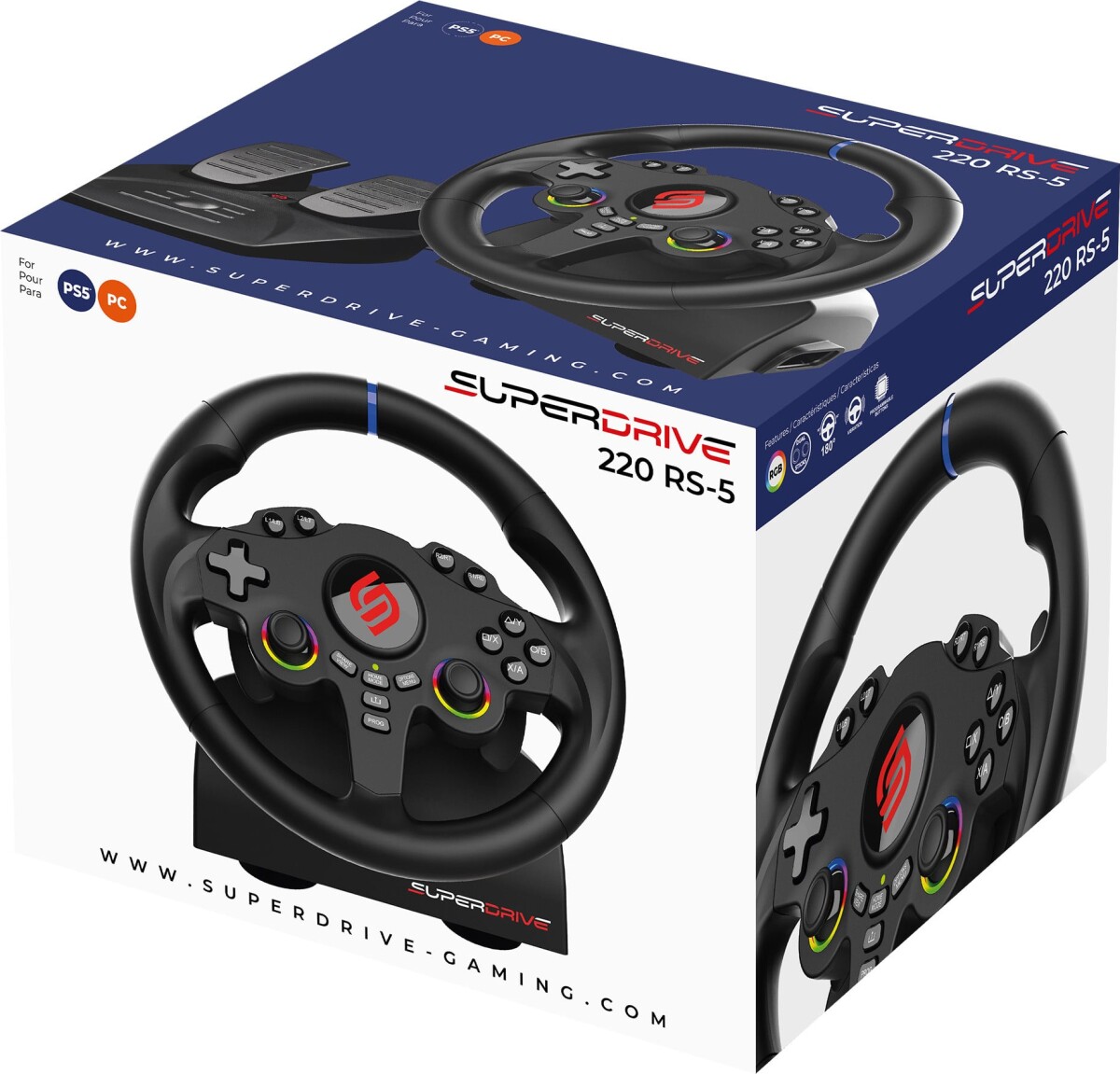 Subsonic - 220 Rs-5 Steering Wheele Pc Ps5