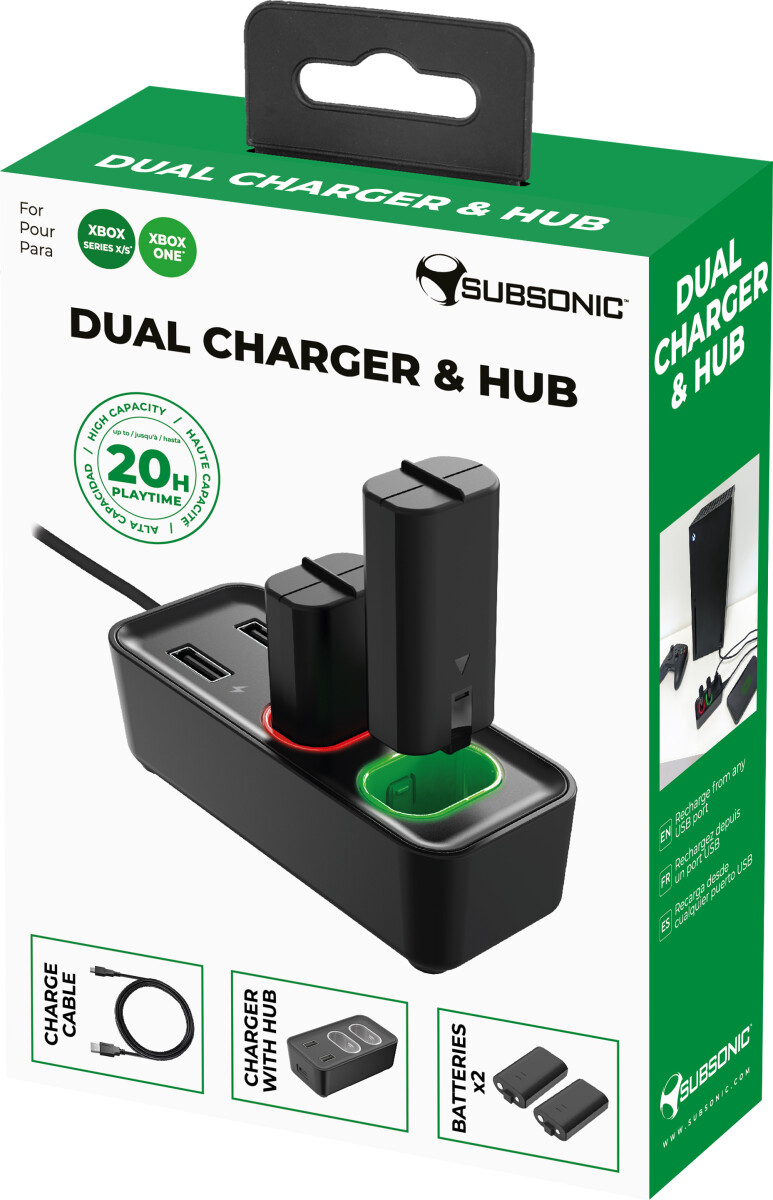 Subsonic Dual Charger Hub - Xbox Series X S