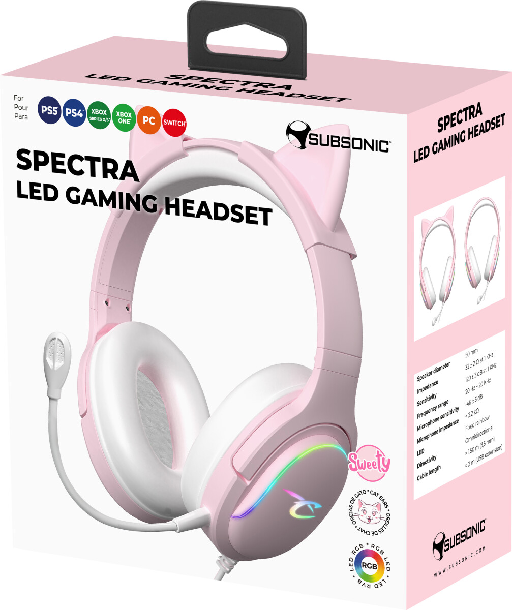 Subsonic Headset All Platforms Led Multi