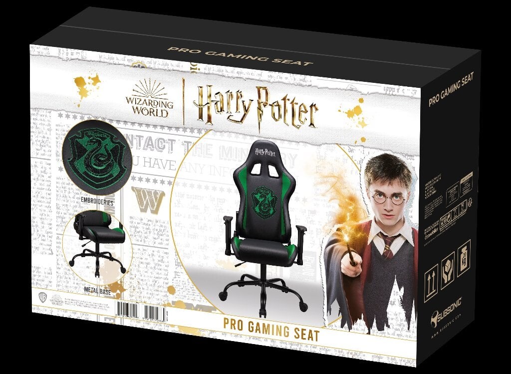 Subsonic Pro Gaming Chair Harry Potter Slytherin Size L-Xl