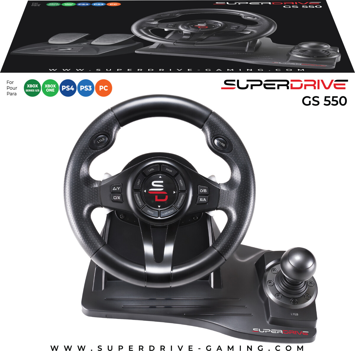 Subsonic Superdrive Gs 550 - Ps4Ps3Xbox One Xs Switch Pc