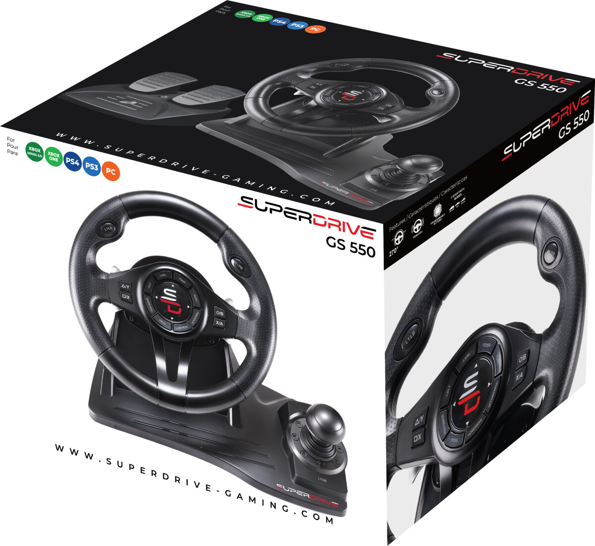 Subsonic Superdrive Gs 550 - Ps4Ps3Xbox One Xs Switch Pc