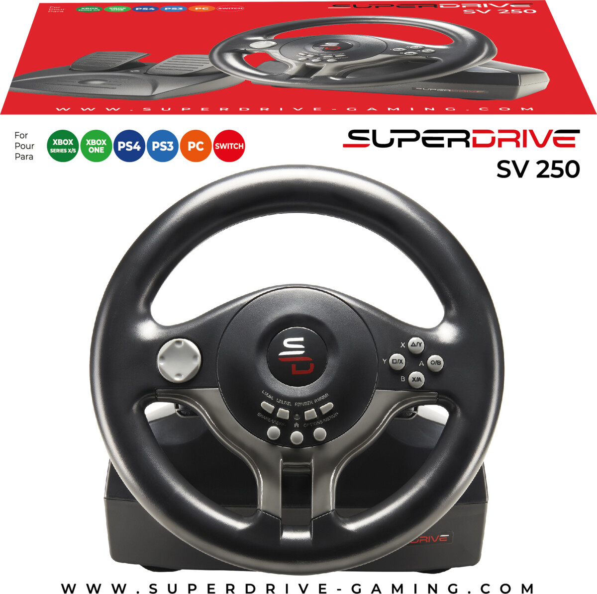 Subsonic Superdrive Sv 250 - Ps4Ps3Xbox One Xs Switch Pc