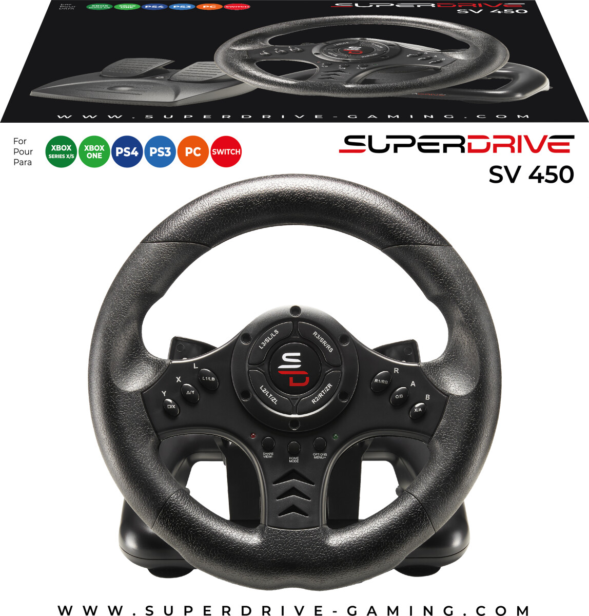 Subsonic Superdrive Sv 450 - Ps4Ps3Xbox One Xs Switch Pc