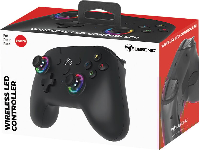 Subsonic Wireless Led Controller Black - Nintendo Switch