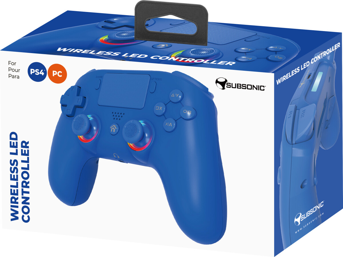 Subsonic Wireless Led Controller Ps4 Blue - Ps4Pc