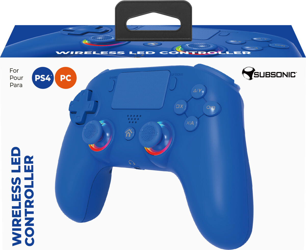 Subsonic Wireless Led Controller Ps4 Blue - Ps4Pc