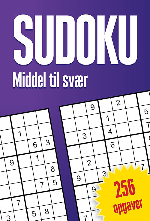 Sudoku - Middel Til Svær - 256 Opgaver