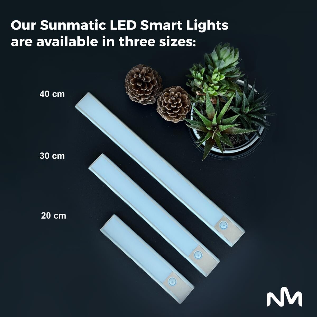 Sunmatic - Led Sensor Light 20Cm 2-Pack