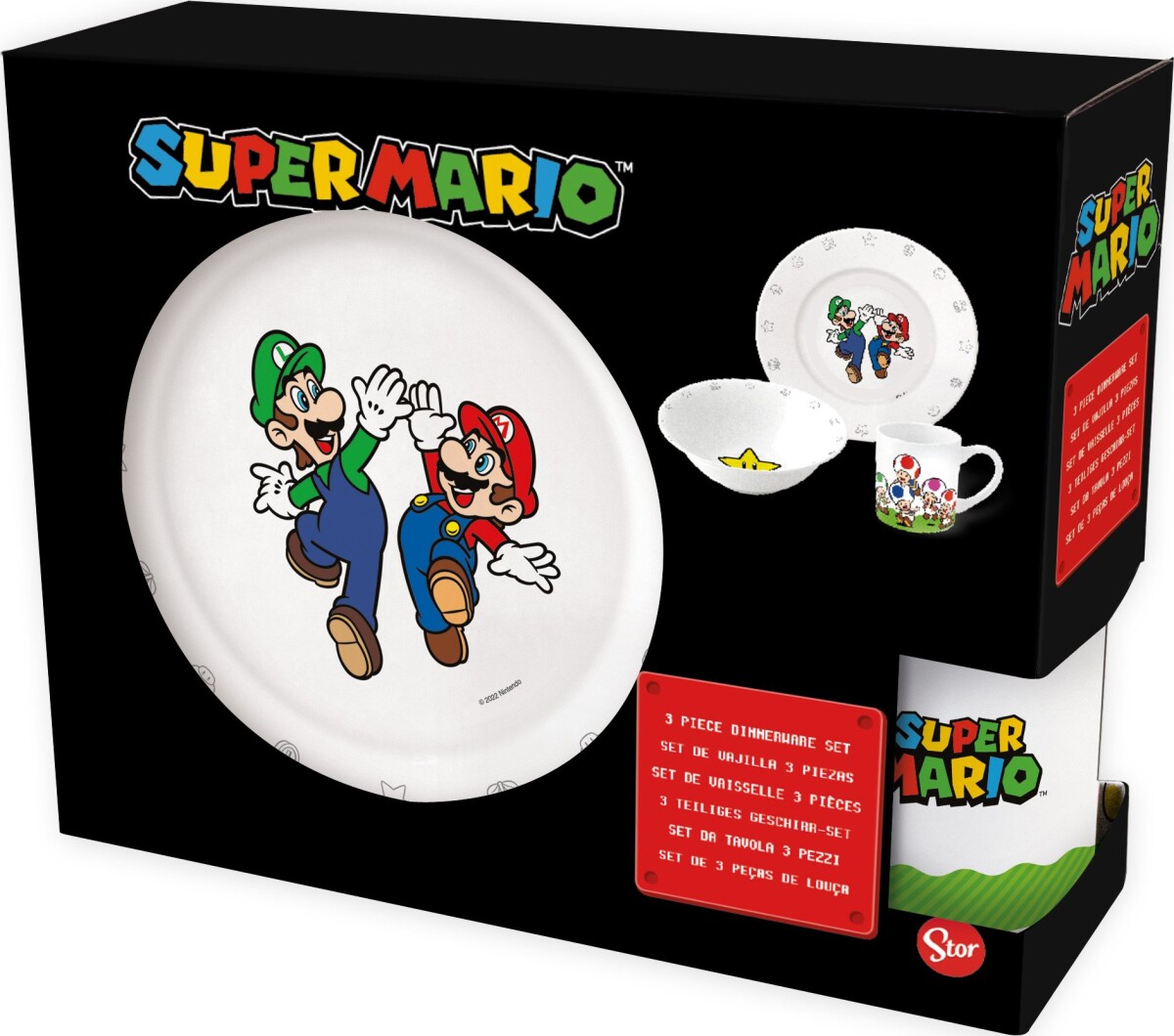 Super Mario - Gavesæt Med 3 Dele