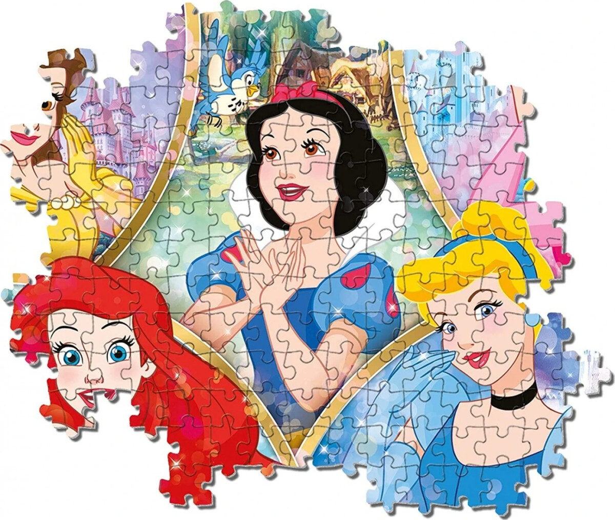 Disney Princess Puslespil - Super Color - 180 Brikker