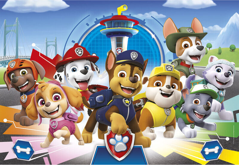 Køb Paw Patrol Puslespil - Super Color - Clementoni - 180 Brikker ...