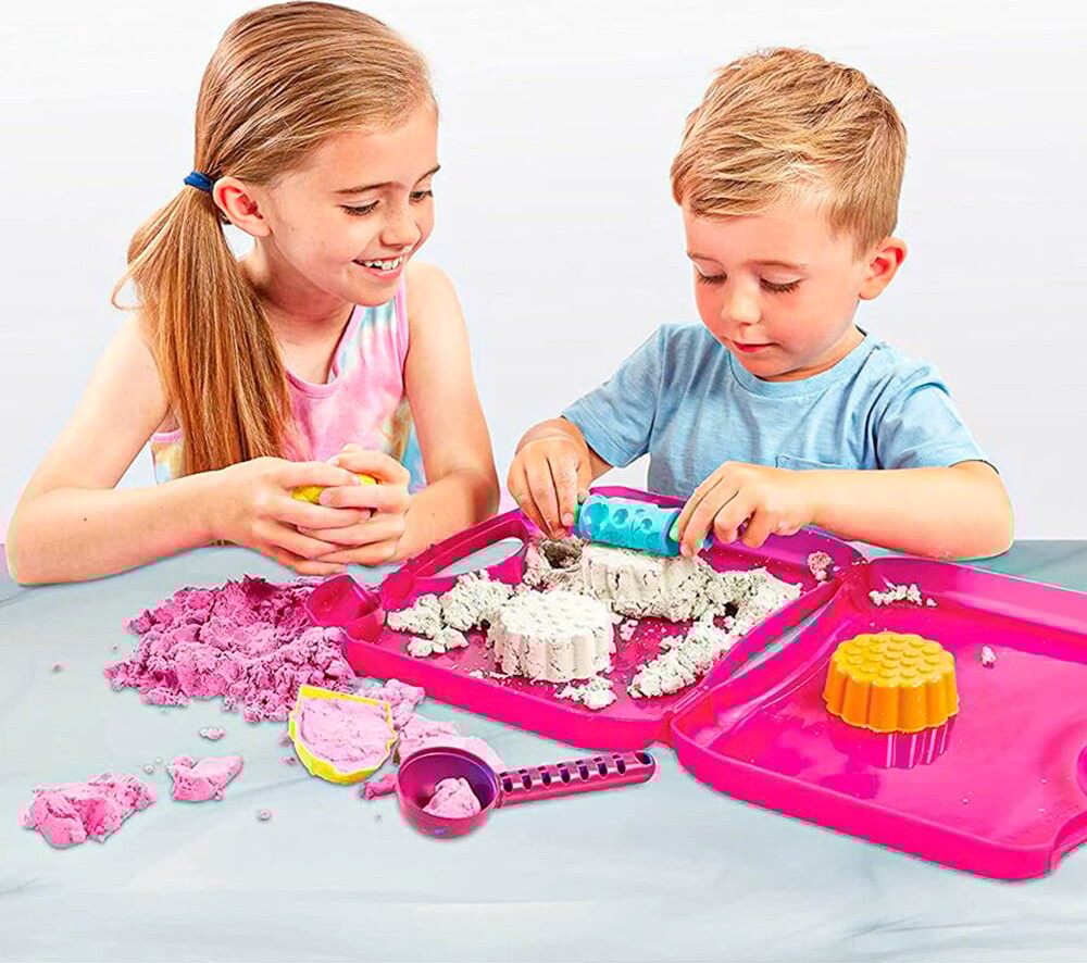 Super Sand - Bakery - Legesand Kuffert Sæt Til Børn