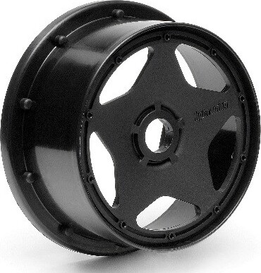 Super Star Wheel Black Front 120X60Mm2Pcs - Hp3221 - Hpi Racing
