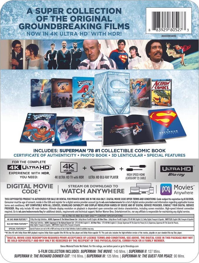 Superman 1-4 - Steelbook Box