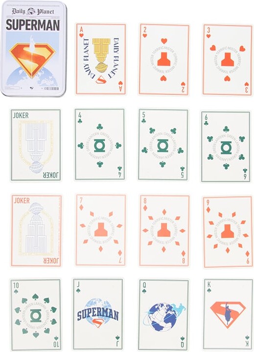 Superman Playing Cards In A Tin