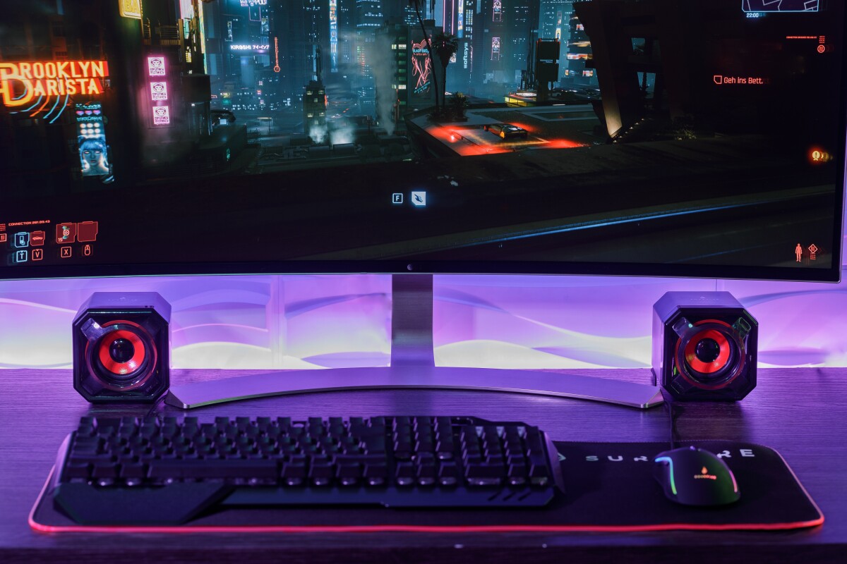 Surefire - Gator Eye Gaming Speakers Red