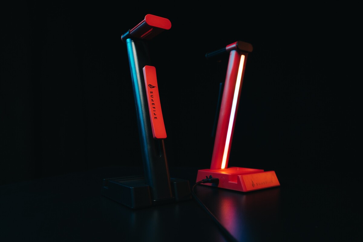 Surefire - Vinson N2 Dual Gaming Rgb Mf Headset Stand Black