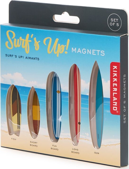 Kikkerland - Surfbræt Magneter - 5 Stk