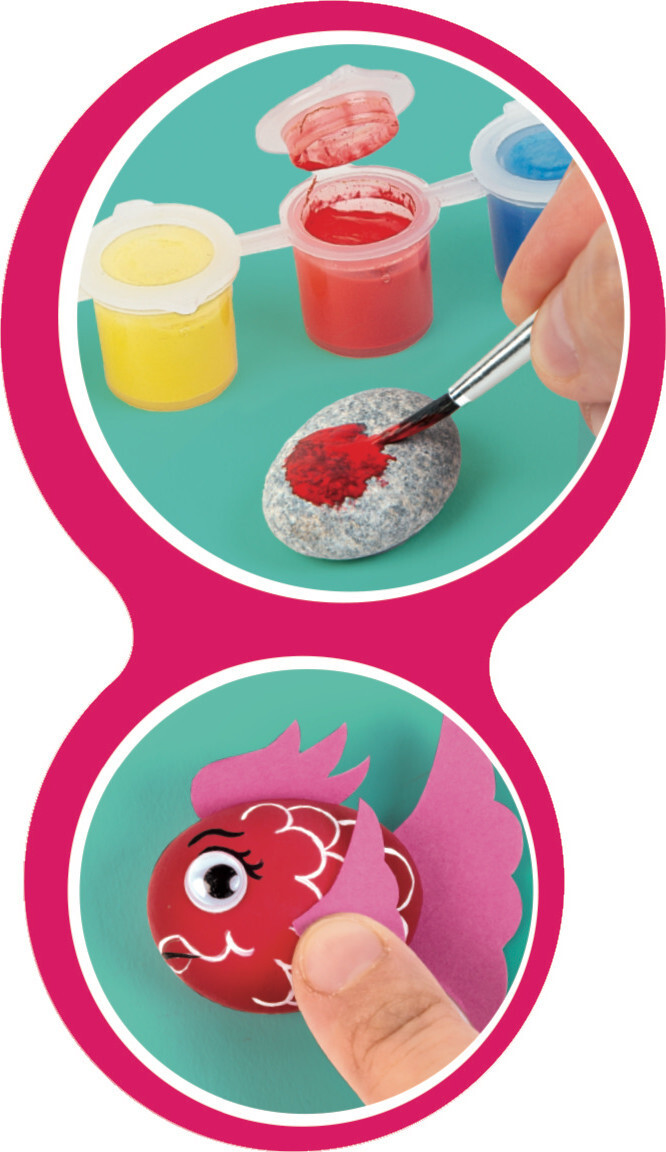 Clementoni - Stenmaling Diy Sæt Til Børn