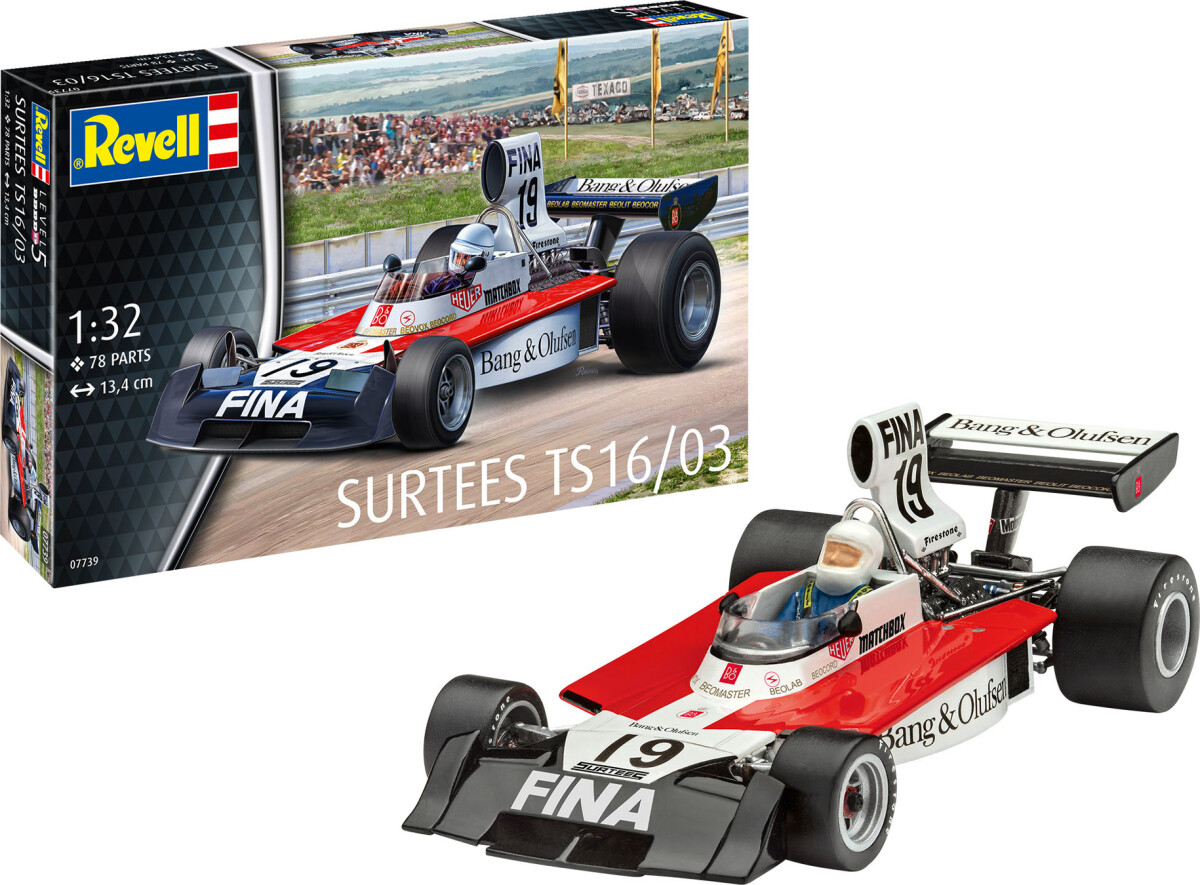 Revell - Surtees Ts1603 Bil Byggesæt - 1 32 - Level 5 - 07739