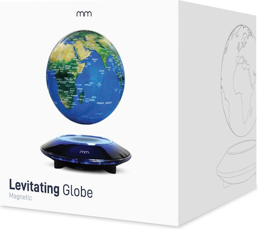 Svævende Globus Med Lys - Mikamax