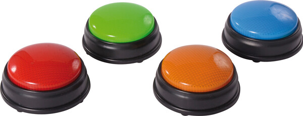 Svarknap Med Lys - 4 Stk - Buzzer Sæt