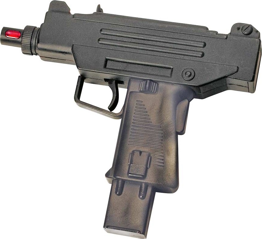 Politi Legetøj - Elektronisk Uzi Gevær
